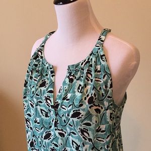 LOFT 👚 blue tank top Sz M EUC